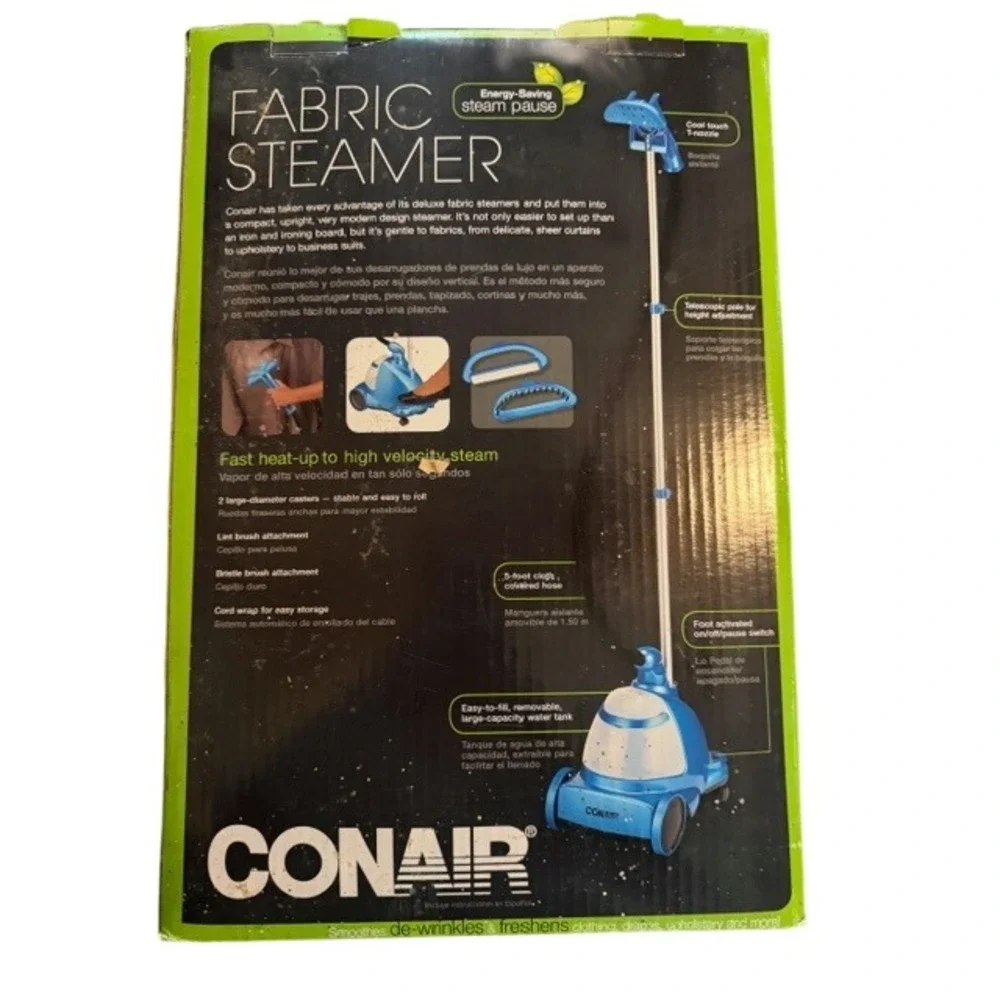 Conair Ultimate Fabric Steamer GS7TXR Blue Foot Activated 60 Min Steam NEW‎
